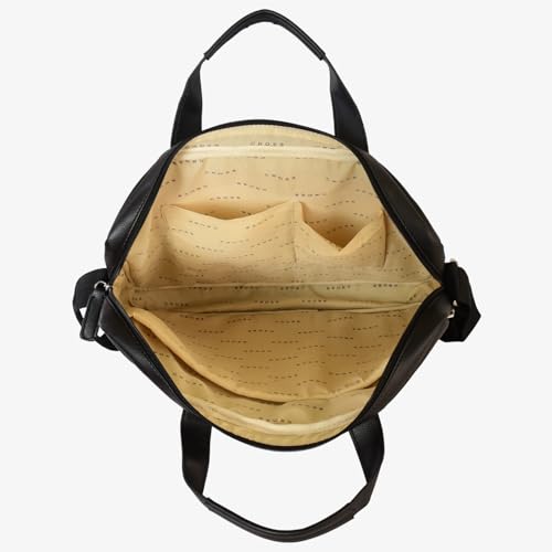 Cross Men's Brown & Black Vegan Leather 14" Laptop Messenger Bag with Flat Handle|1 Main Compartment|1 Front Zip Pocket|2 Slipping Pocket - Image 4