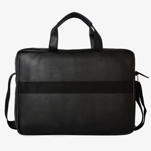 Cross Men's Brown & Black Vegan Leather 14" Laptop Messenger Bag with Flat Handle|1 Main Compartment|1 Front Zip Pocket|2 Slipping Pocket - Image 3