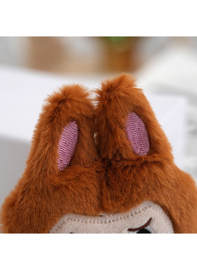 Cute Dress-up Labub Doll Labub Plush Toy Keychain Pendant Schoolbag Pendant Doll-Color:Sky Blue  - Image 3