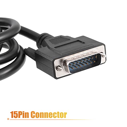 X AUTOHAUX كابل تشخيصي 1.5م OBDII OBD2 ذكر إلى 15 دبوس ذكر - Image 5