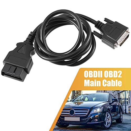 X AUTOHAUX كابل تشخيصي 1.5م OBDII OBD2 ذكر إلى 15 دبوس ذكر - Image 2