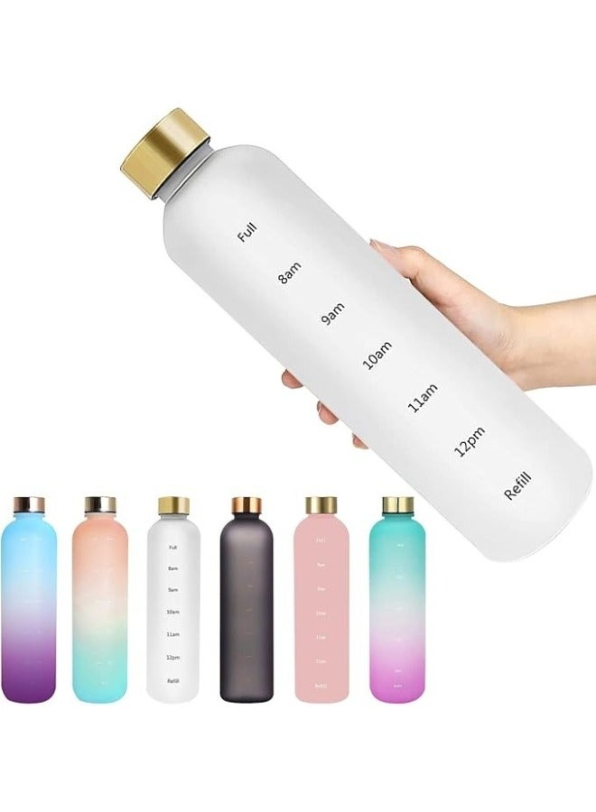 1L Leakproof Vacuum Insulated Water Bottle with Plastic Lid Random Color - Image 1