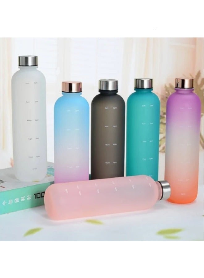 1L Leakproof Vacuum Insulated Water Bottle with Plastic Lid Random Color - Image 3