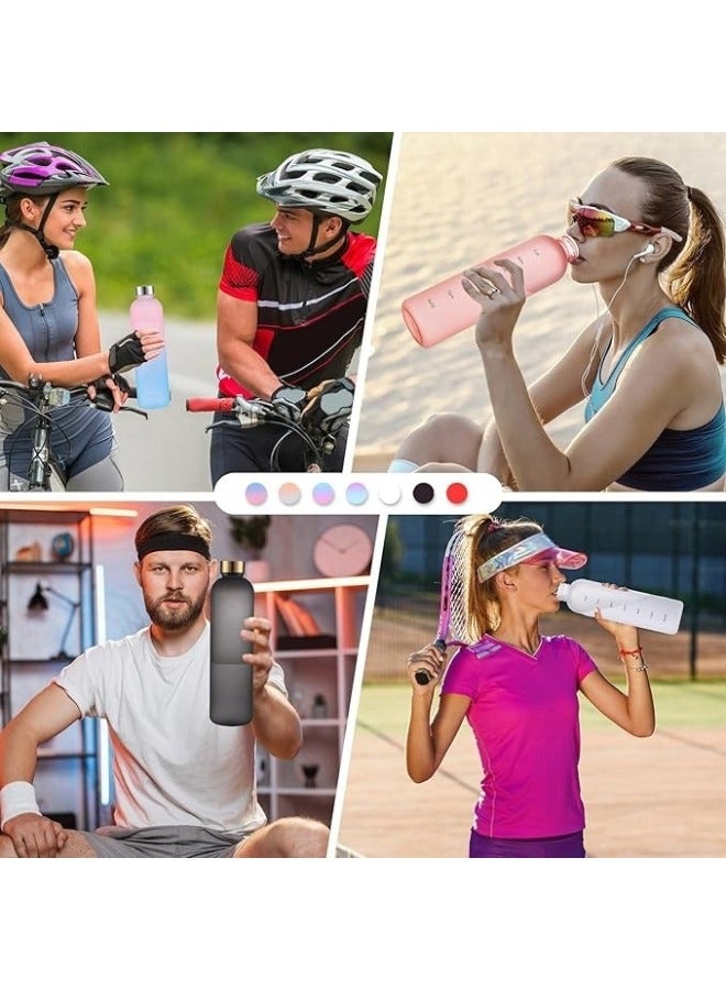 1L Leakproof Vacuum Insulated Water Bottle with Plastic Lid Random Color - Image 5