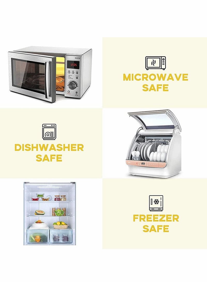 Excefore Baby Food Blocks Containers, Leakproof Baby Food Containers with Lid and Soft Base, BPA Free Resuable Baby Food Jars for Freezer, Microwave Dishwasher Safe 6Pcs 2oz - Image 4