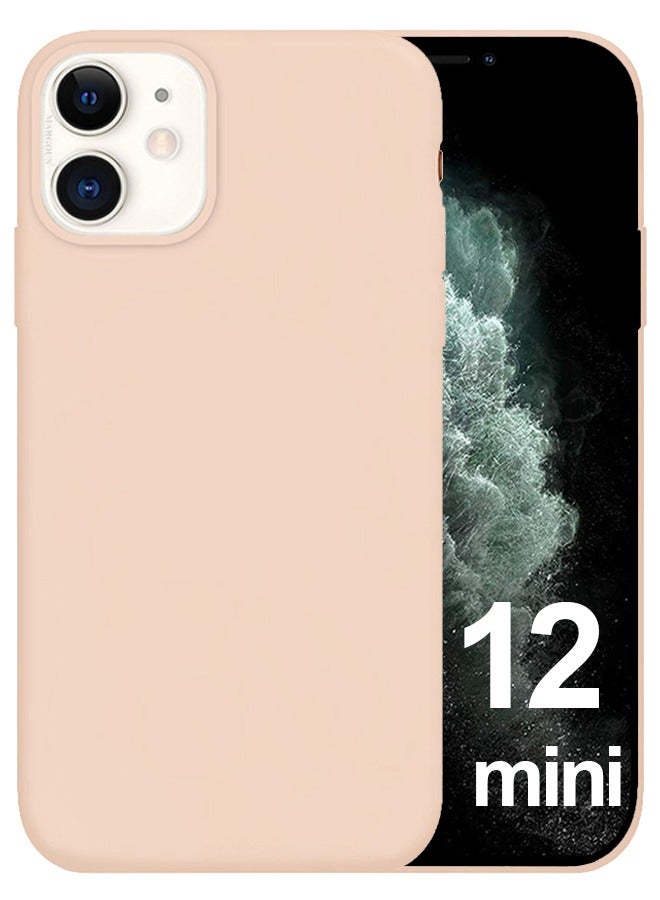 CATANES Protective Soft Silicone Case Cover for iPhone 12 mini - Pink  - Image 1