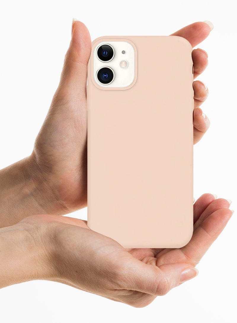 CATANES Protective Soft Silicone Case Cover for iPhone 12 mini - Pink  - Image 3
