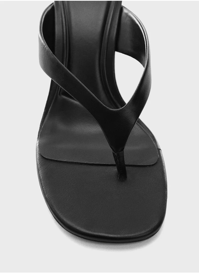 MANGO Kitten Heel Sandals