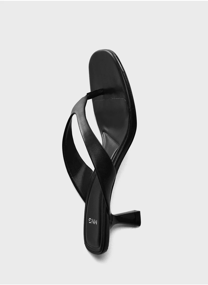 MANGO Kitten Heel Sandals