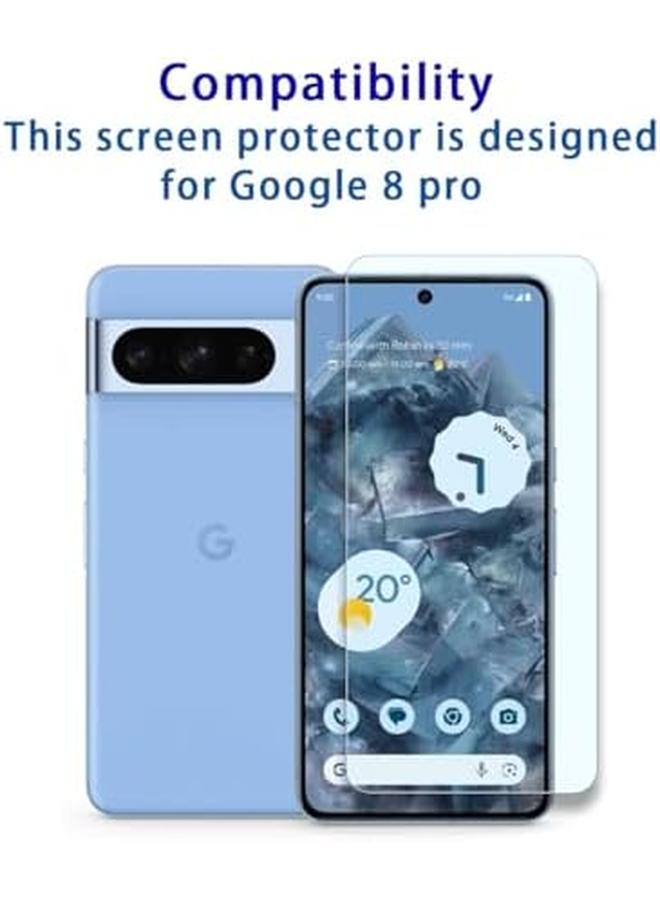 إيروريكس واقي شاشة من الزجاج المقوى لهاتف Google Pixel 8 Pro، طبقة تقوية الهاتف الذكي عالية الصلابة 9H، مضاد للخدش، حساس للمس، حماية من السقوط - Image 2