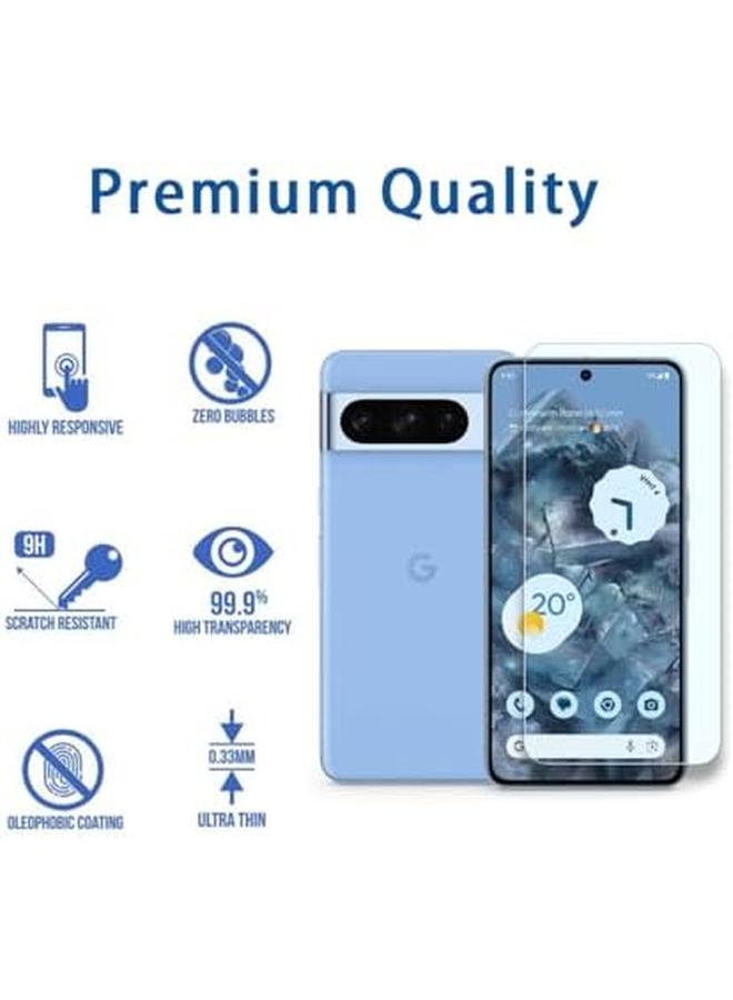 إيروريكس واقي شاشة من الزجاج المقوى لهاتف Google Pixel 8 Pro، طبقة تقوية الهاتف الذكي عالية الصلابة 9H، مضاد للخدش، حساس للمس، حماية من السقوط - Image 4