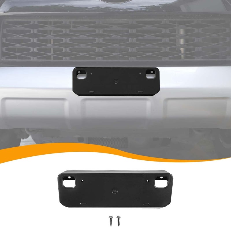 Hoolcar ABS Front License Plate Bracket Mount for Toyota 4Runner 2010-2020, Black - Image 1