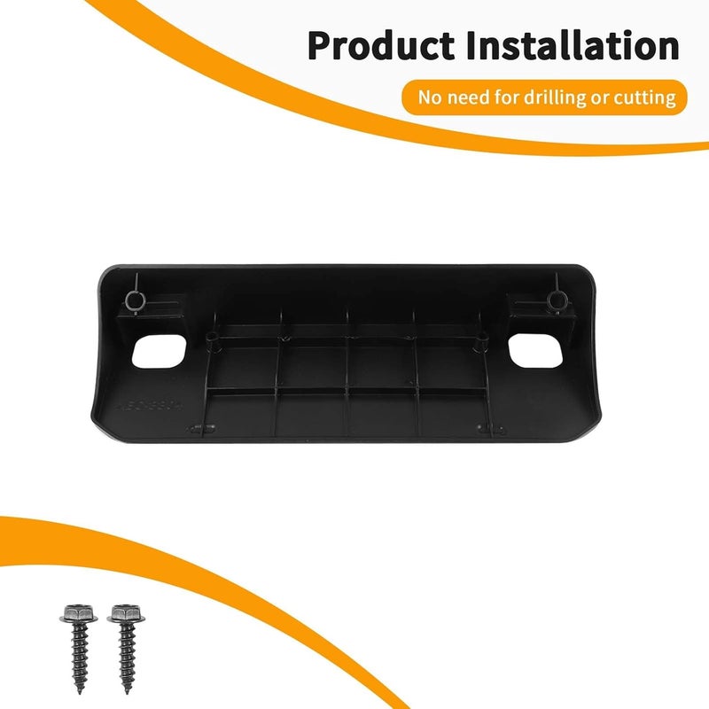 Hoolcar ABS Front License Plate Bracket Mount for Toyota 4Runner 2010-2020, Black - Image 5