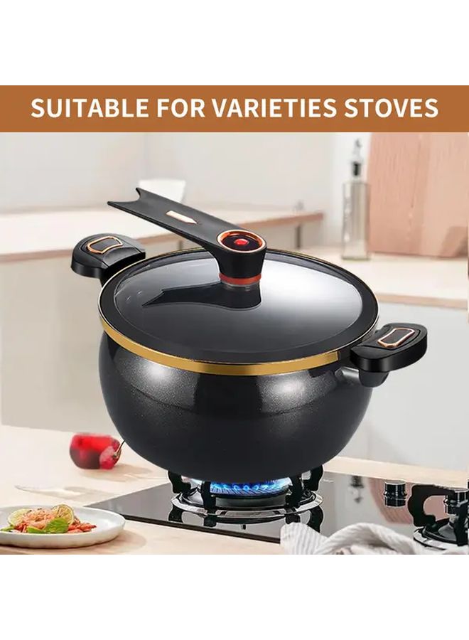 Heavy Duty Cast Iron Slow Cooker Pot Orange Exquisite Even Heat Distribution Compatible All Stovetops Gas Electric Induction Halogen Soups Stews Roasts Durable Construction Versatile Kitchenware Home Chefs - Image 1