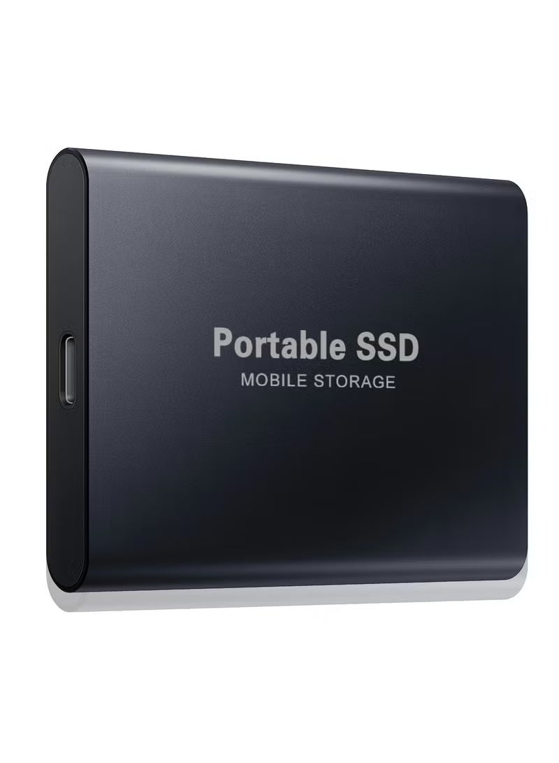 2TB Portable External Hard Drive, Mini SSD Hard Drives,Solid State External Drives,Computer Backup Drive,USB 3.1 to Type-C Support Data Storage Transfer for Windows XP PC Laptop and Mac(Black) - Image 1