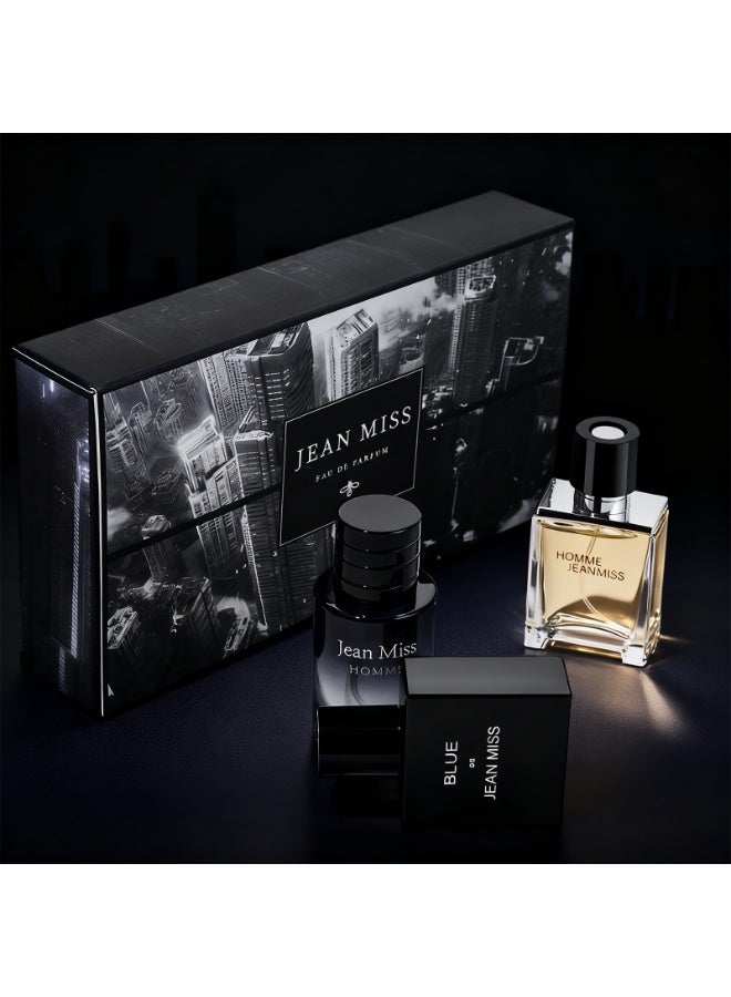 جان مس مجموعة عطور رجالية (3 × 30 مل) - ويلدرنس، كولونيا، تيري - عطور فاخرة تدوم طويلاً للرجال - Image 2