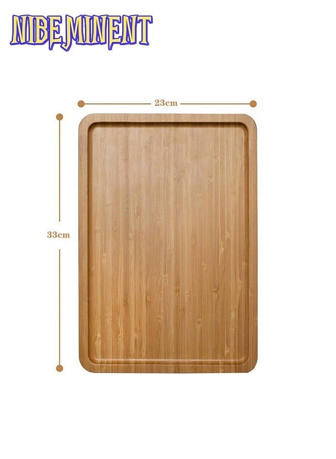 NIBEMINENT Wooden Sofa Arm Tray Table, Couch Arm Tray, Portable Couch Arm Side Table, Sofa Armrest Trays Clip-On Couch Desk, Stable TV Stand for Small Space, Art & Craft Supplies, Wood Material（Natural） - Image 2