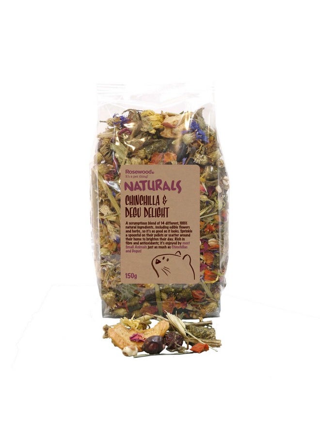 Rosewood - Naturals Chinchilla & Degu Delight, Small Animal Treats, 150G - Image 1