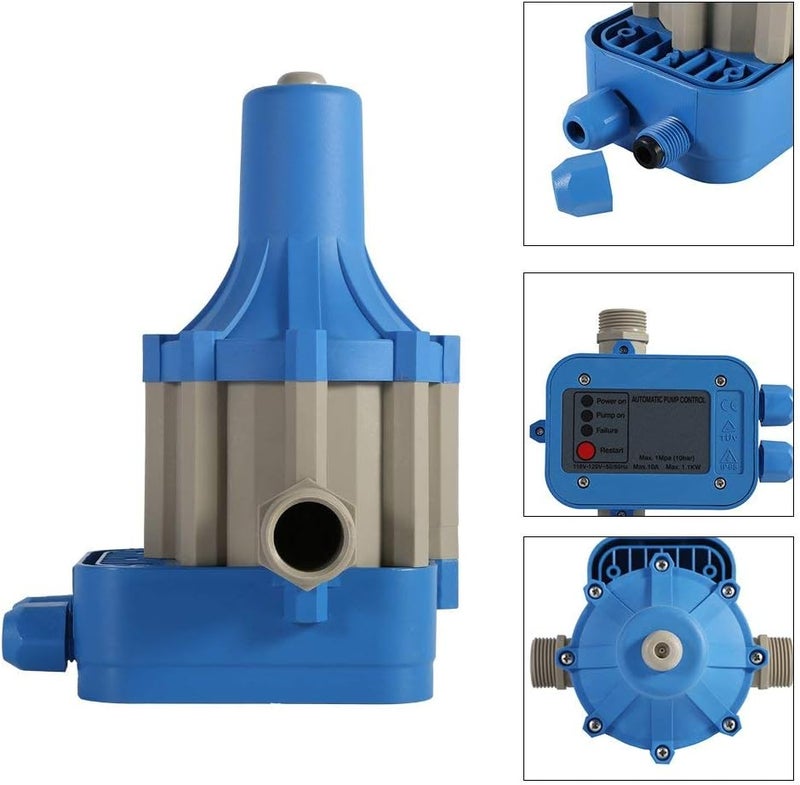 klarako Water Pump Pressure Controller,Automatic Electric Electronic Switch Control Water Pump Pressure Controller 110V - Image 2