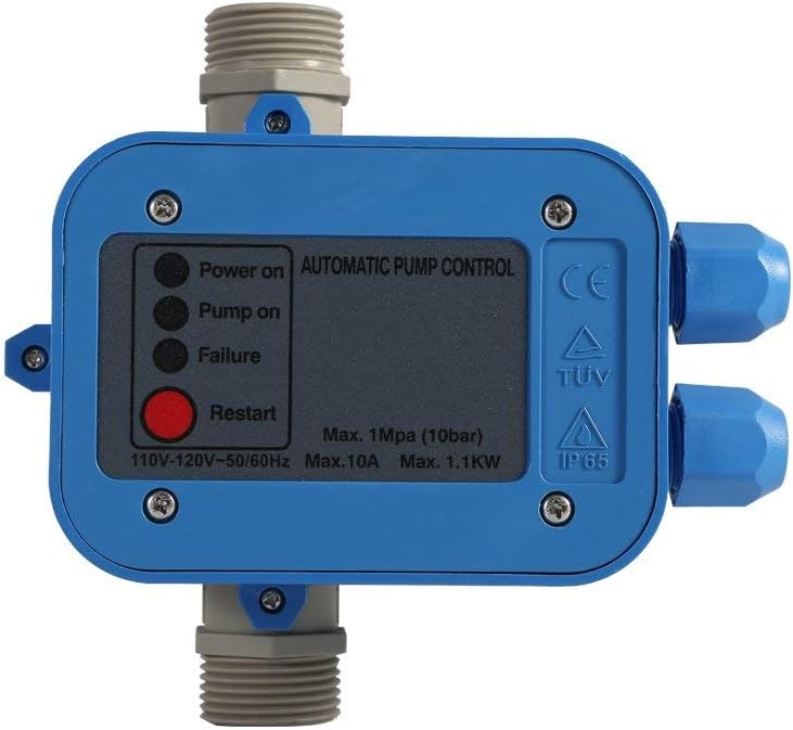 klarako Water Pump Pressure Controller,Automatic Electric Electronic Switch Control Water Pump Pressure Controller 110V - Image 1