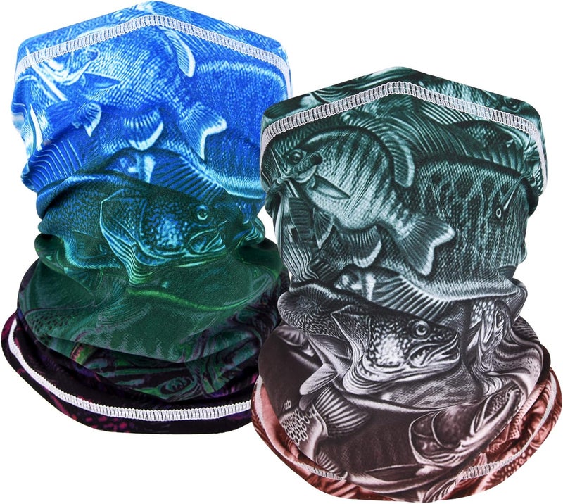 MCTi UV Neck Gaiter Mask, UPF 50 Bandana Balaclava Face Mask Breathable Cooling Sun Summer for Fishing Running 2 Packed … - Image 1