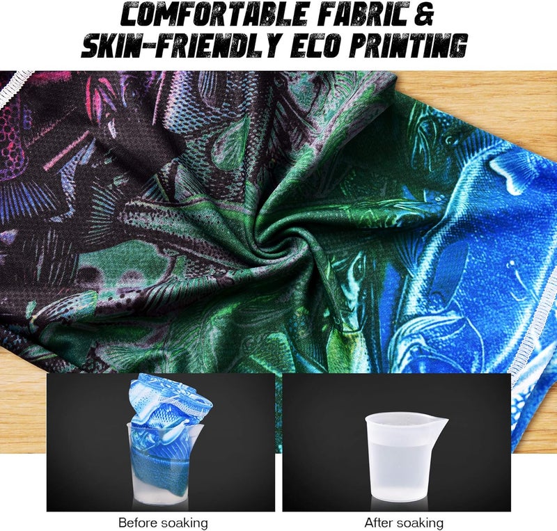 MCTi UV Neck Gaiter Mask, UPF 50 Bandana Balaclava Face Mask Breathable Cooling Sun Summer for Fishing Running 2 Packed … - Image 5