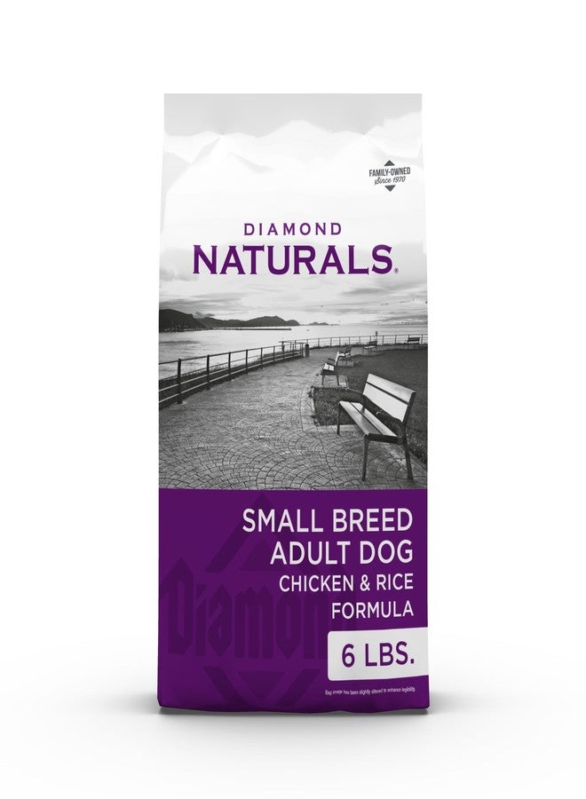 Diamond Naturals Small Breed Chicken and Rice Formula Adult Dry Dog Food with Protein from Real Chicken, Healthy Fats, Probiotics and Essential Nutrients for Small Breed Dogs 6lb - Image 1