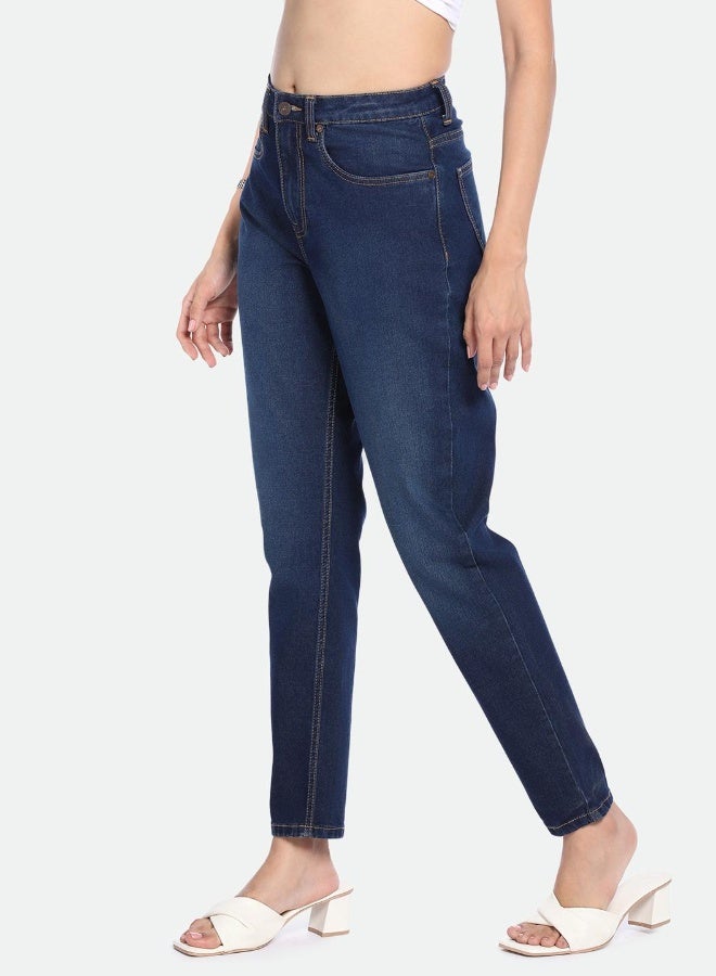 Dennis Lingo Mom Fit Indigo Denim Jeans - Image 2