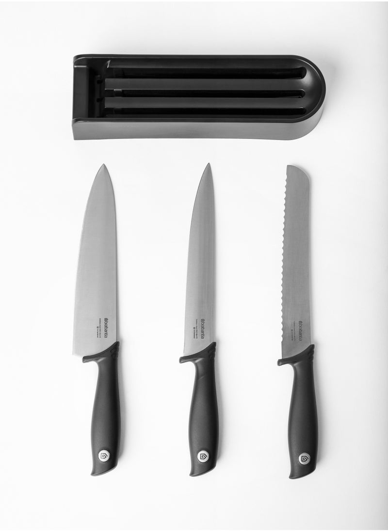 Knife Block and 3 Knives