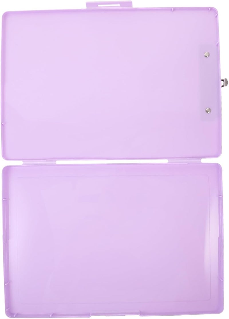 Uonlytech Multi-function Plastic File Holder and Organizer for Business Certificates Travel Supplies and Stationery Storage with Clip for Office School and Home Use - Image 1