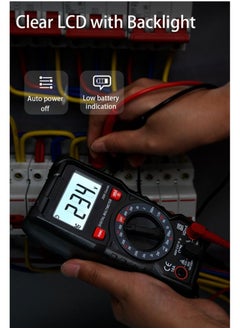 Generic Digital Multimeter TRMS 2000 Counts Ohmmeter Manual-Ranging Fast Accurately Measures Voltage Current Resistance Diodes Battery  - Image 3