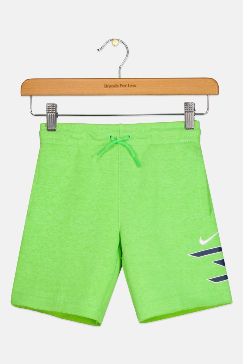 Nike شورتات تدريب رياضية للأطفال من نايك 3 براند بواسطة راسل ويلسون، لون أخضر - Image 1