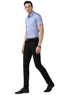 Peter England Peter England Men's Regular Fit Shirt (PESHMNUBD18900_Medium Blue  - Image 5