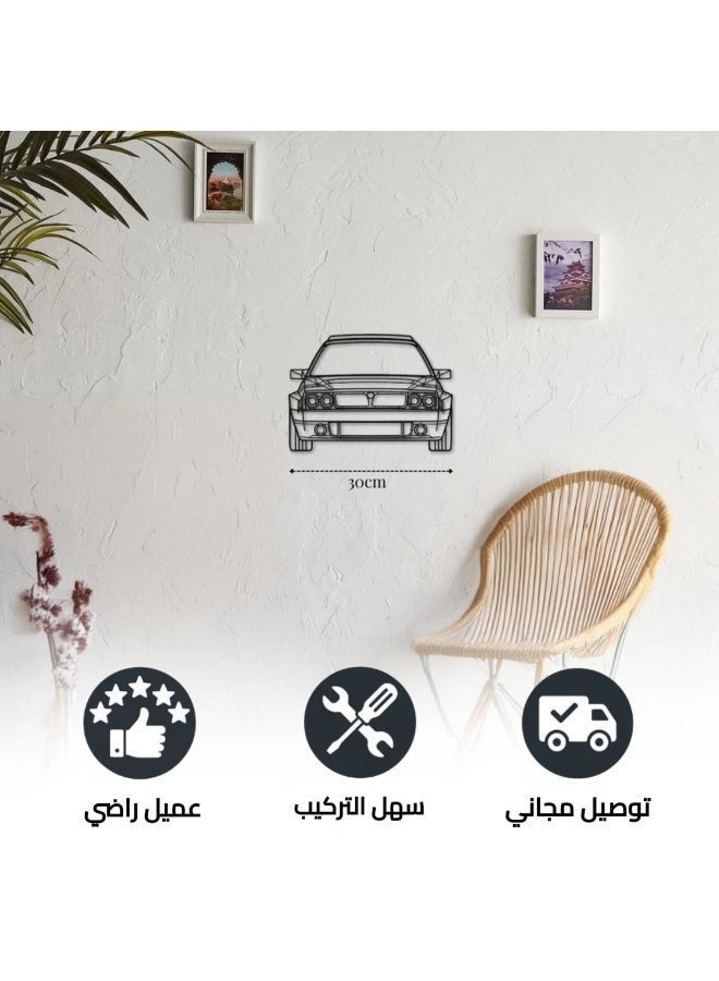 ديكور جداري معدني بزينة سيارة – لانشيا دلتا فوتوريستا - Image 3