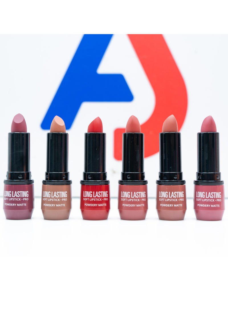 Menow Long Lasting Soft Lipstick Matte 6 Pcs - Collection 1  - Image 2