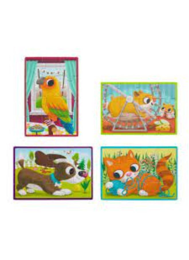 B. Toys LSN wooden PET JIGSAW PUZZLE W/ WOOD BOX 