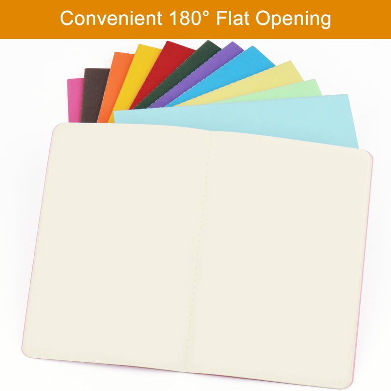 ZCZN 12 Pack Colorful Blank Notebooks Bulk, A5 Journals with 12 Colors, 60 Pages/30 Sheets, 8.3x5.5 Inch, Plain Paper, Travel Writing Journal Notebooks for Work & School - Image 5