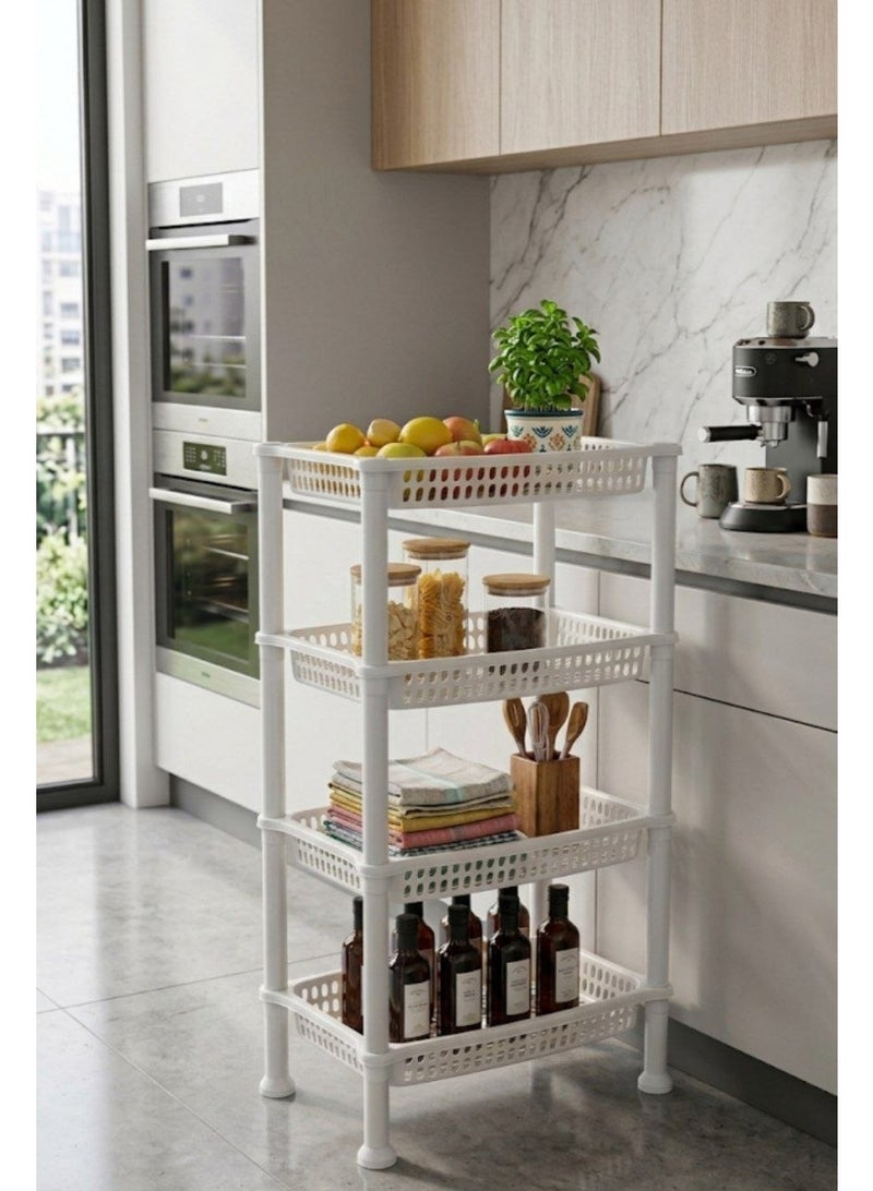 4-tier rectangular turbo made of plastic