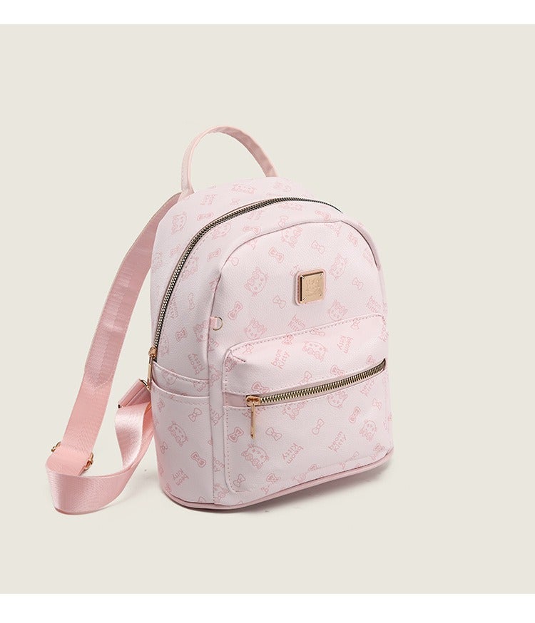 Hello Kitty Cartoon Cat Print Backpack for College Students Commuting Lightweight Travel Backpack - Image 3