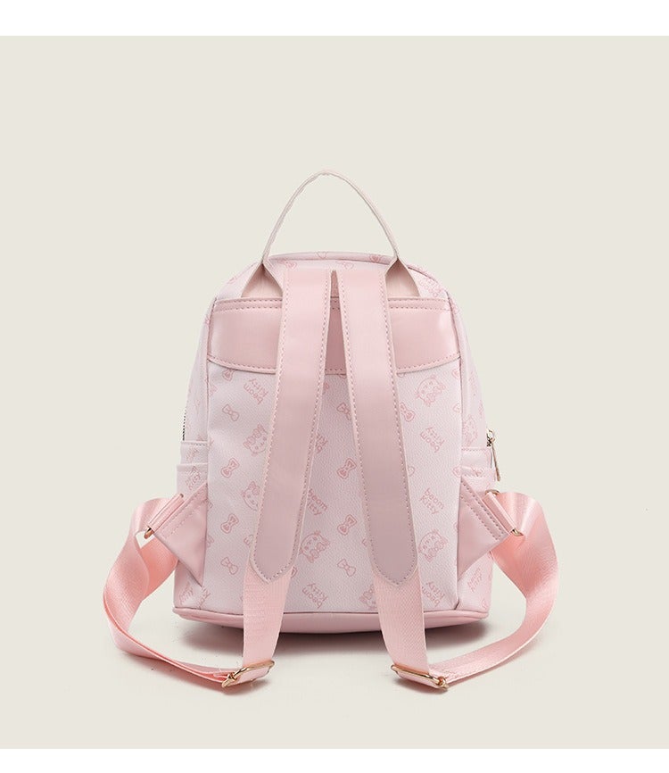 Hello Kitty Cartoon Cat Print Backpack for College Students Commuting Lightweight Travel Backpack - Image 5