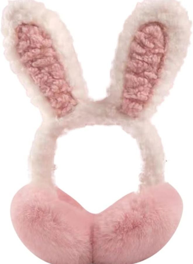 Soft Warm Knitted Plush Earmuffs Winter Ear Cover Cold Protection White One Size - Image 1
