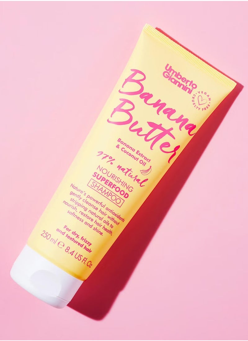 Umberto Giannini Banana Butter Nourishing Superfood Shampoo 250ml