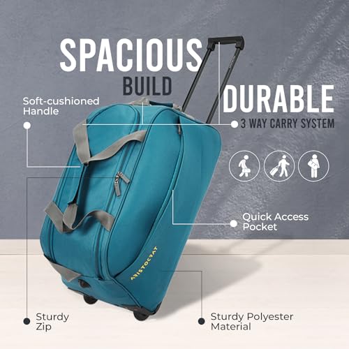 Aristocrat Polyester 63 cms Teal Blue Travel Duffle (Rookie) - Image 5
