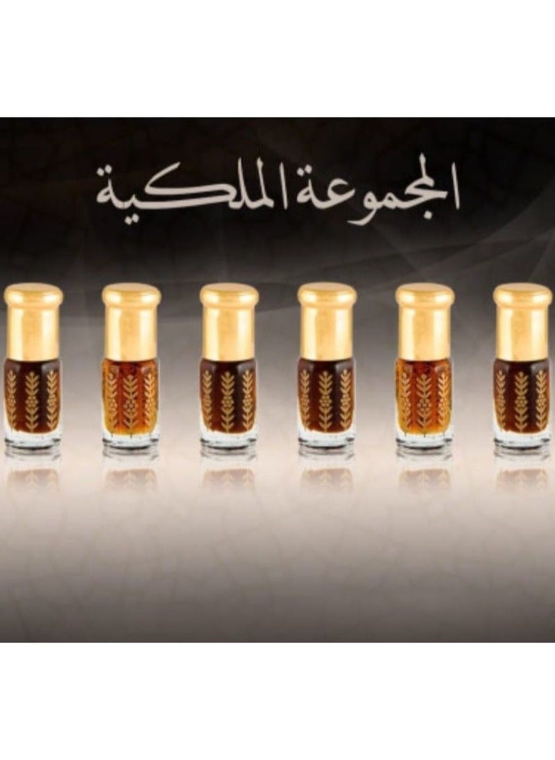 مجموعة برائحة دهن عود و بلاك عود و جذر العود و ليذر عود وخشب عود  وعنبر  3مل