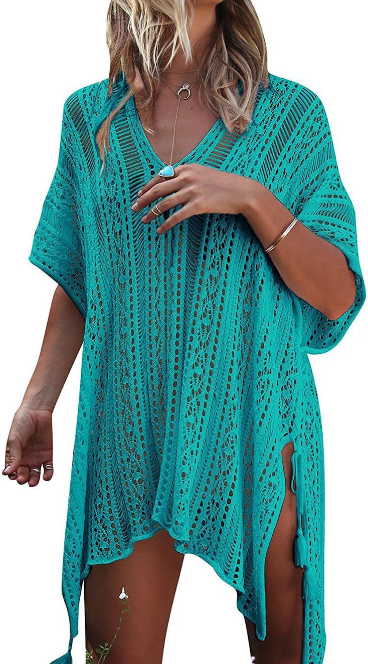 HARHAY Women's Summer Swimsuit Bikini 2023 Beach Swimwear Crochet Cover up - Image 1