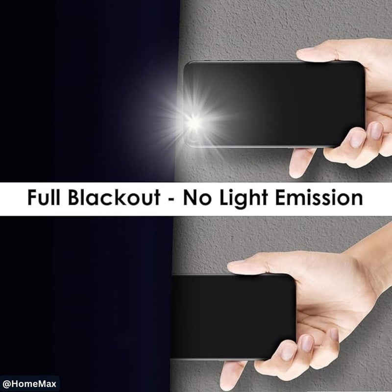 HOME MAX 90 Blackout 7 Feet Solid Door Curtains for Living Room Bedroom Hall BalconyRoom Darkening Curtain Set of 2 Gold - Image 5