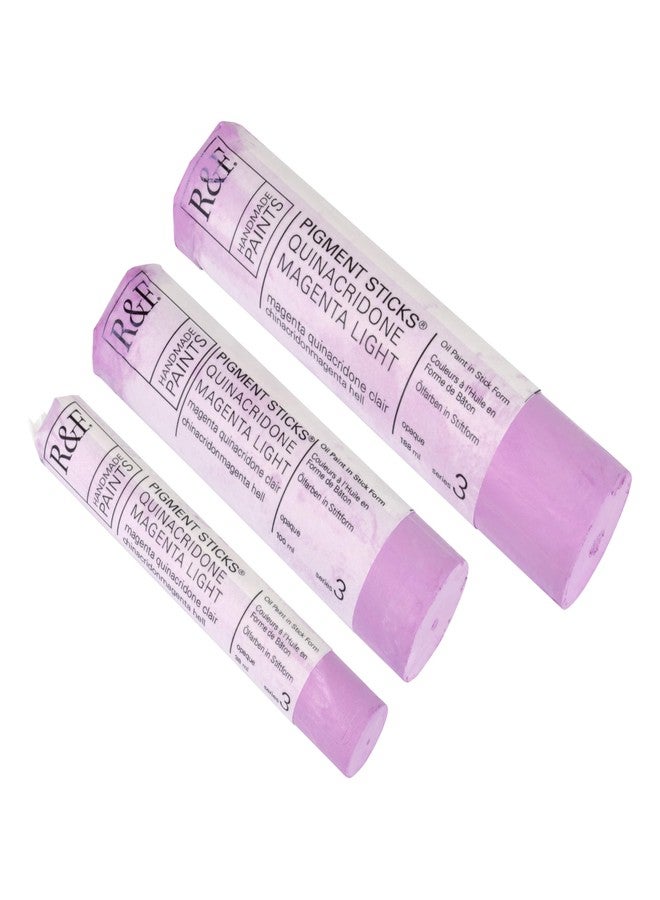 R&F Handmade Paints - Professional Oil Pigment Stick, Quinacridone Magenta Light, 100 ml - Image 3