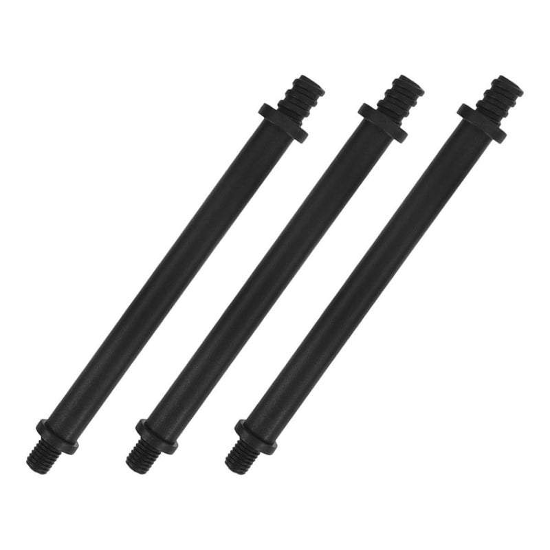 Toilet Brush Handle Replacement 3Pcs Plastic Scrub Brush Handle Bar M10 Threaded Comfortable Grip For Bathroom And Public Restroom Use - Image 2