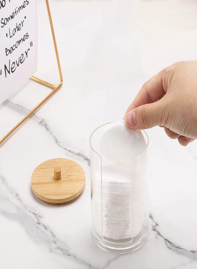 Tearom Cotton Pad Holder Cotton Round Holder Dispenser, Makeup Pad Organizer for Bathroom & Travel - Image 5