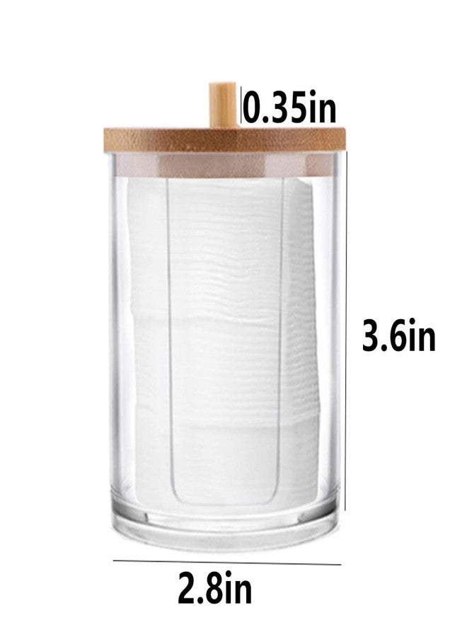 Tearom Cotton Pad Holder Cotton Round Holder Dispenser, Makeup Pad Organizer for Bathroom & Travel - Image 2